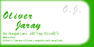 oliver jaray business card
